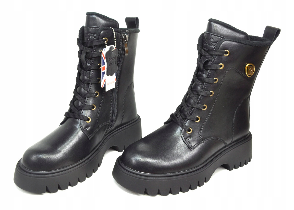 Dámské kotníkové boty kožené boty Trapery Lee Cooper LCJ-25-01-3748L zateplené 39