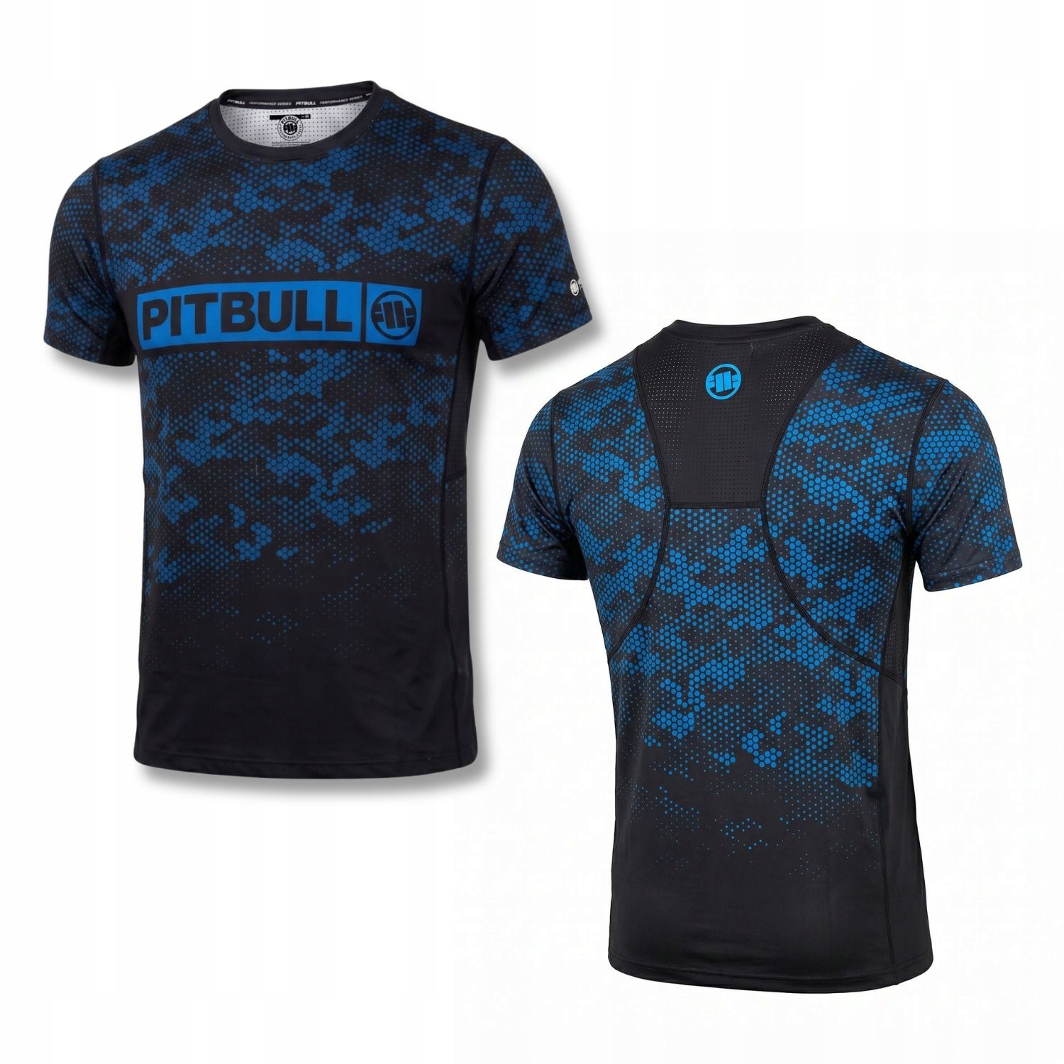 Pánské Mesh tričko Pitbull technické sportovní Hex Camo Hilltop