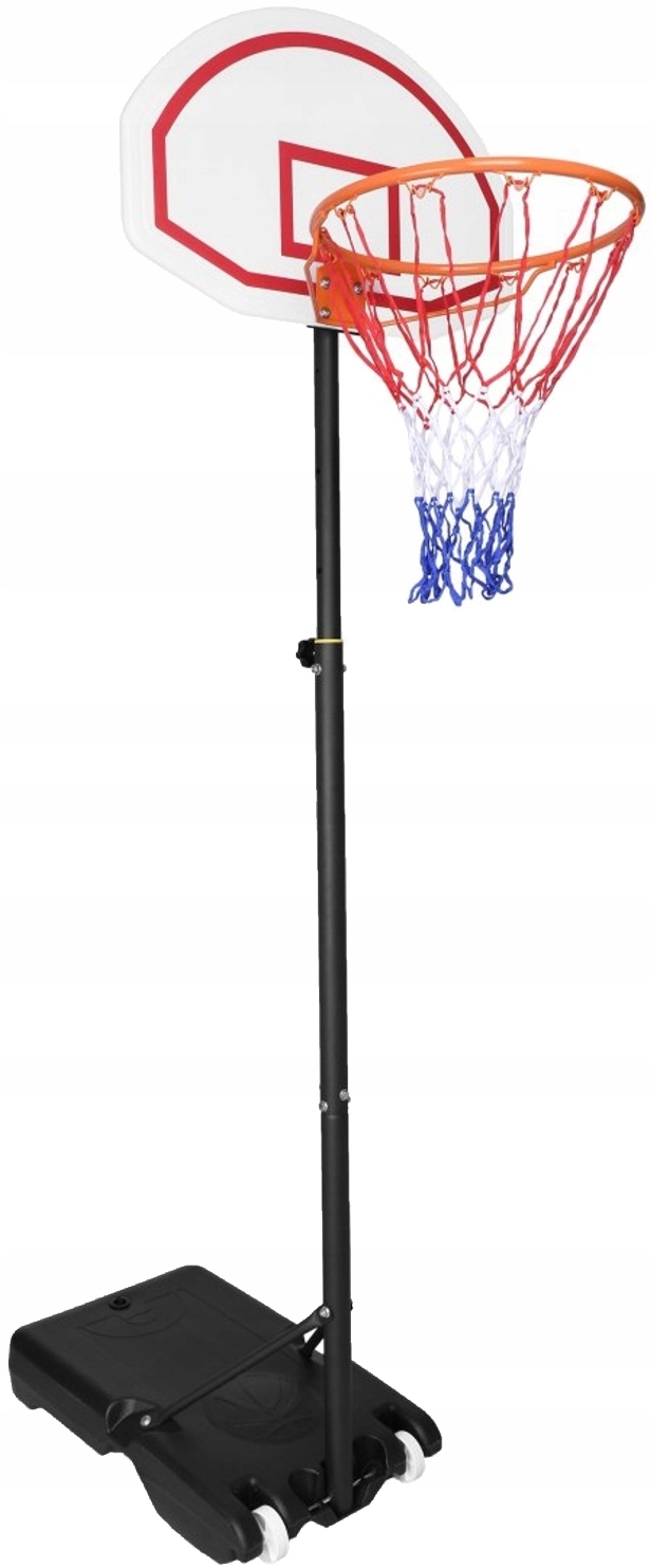 Basketbalový koš, nastavitelný stojan na kolečkách, mobilní, 205 cm Chm