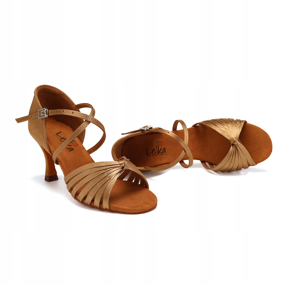BUTY DO TAŃCA TANECZNE WYGODNE LATINO NUDE 7,5cm Rozmiar 39
