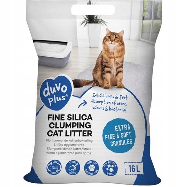 Levně Stelivo Duvoplus silikagel jemný hrudkující 16 l