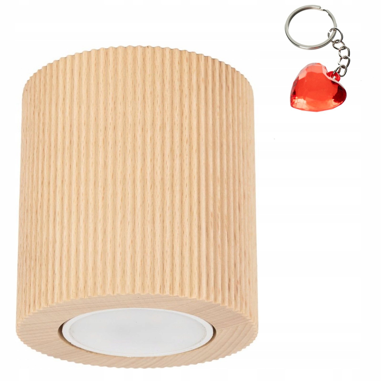 Spot Kulaté Stropní Svítidlo Nástěnné svítidlo Eve Hnědé dřevěné GU10 10W boho Tk Lighting