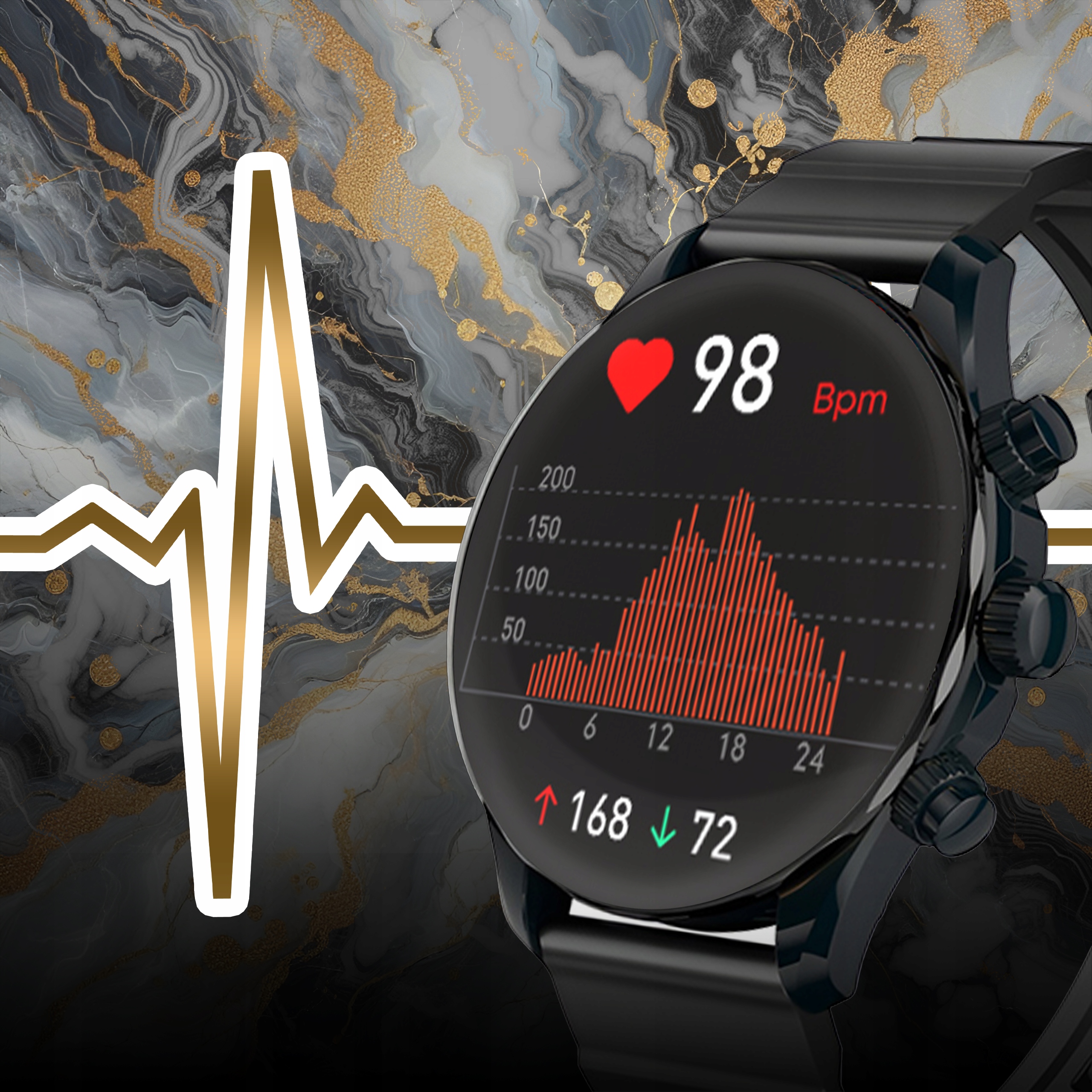 SMARTWATCH ZEGAREK MENU MĘSKI ROZMOWY SPORT POLSKIE PULS WATCH AMOLED Rodzaj smartwatch