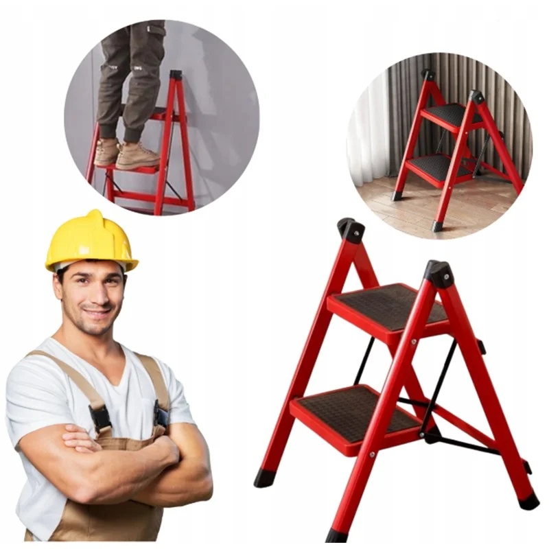 DRABINA SKŁADANA 2 STOPNIOWA 62×45 CM