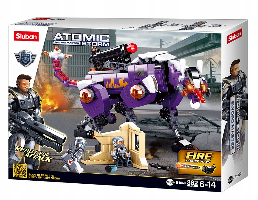 

Klocki Sluban Robot Galaktyczny Pies Atomic Storm