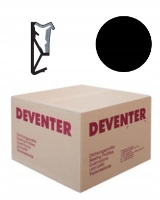 Zestaw 150 mb uszczelka do okien spieniona Deventer Sp 125 czarna