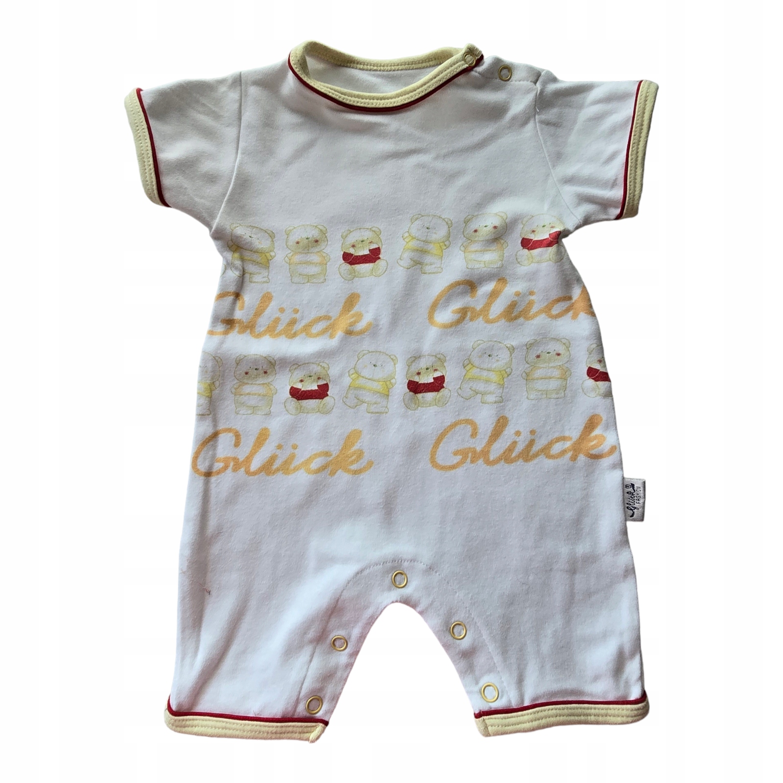 Body niemowlęce białe wzór rozmiar 56 100% BAWEŁNA !