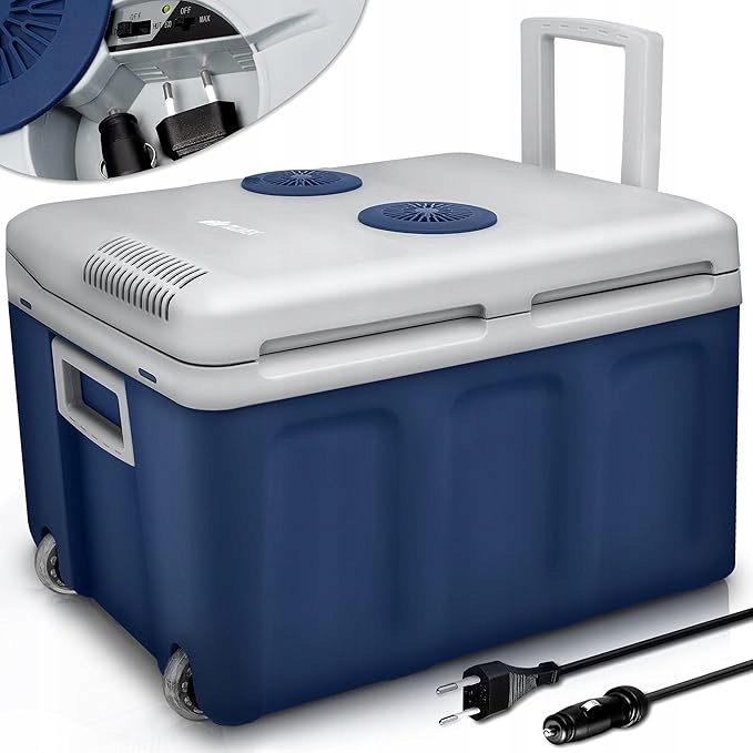 Turistická lednička 40L s kolečky 230V 12V Chlazení a topení
