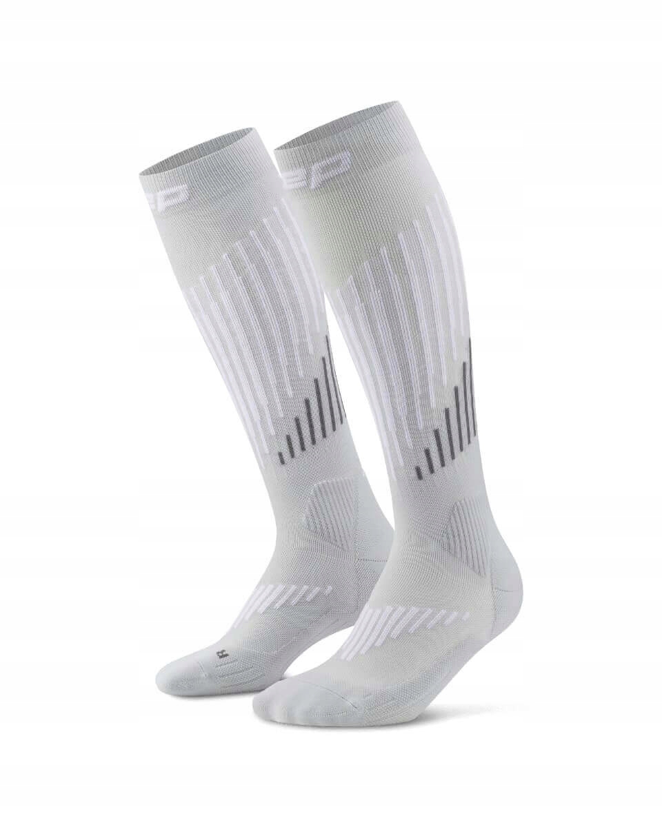 Kompresní ponožky Cep Core Run s merino vlnou pro ženy, šedé L