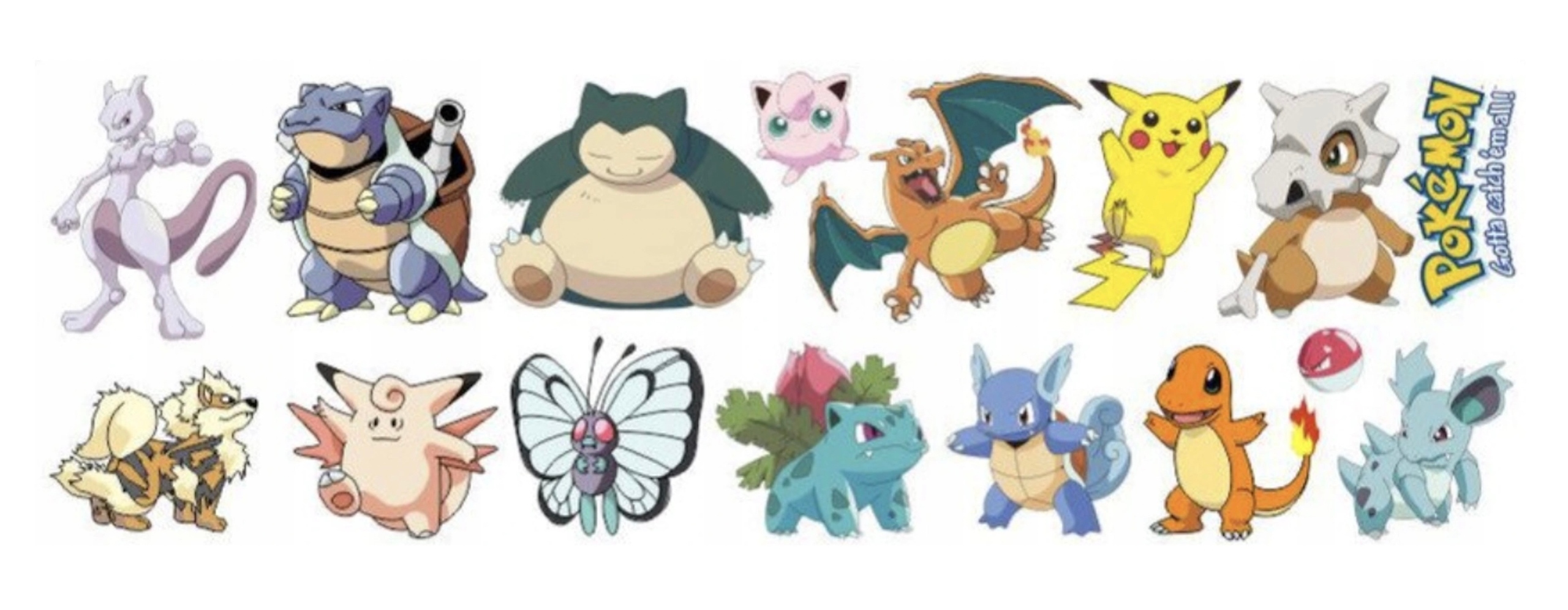 

Naklejki na ścianę Pokemon Go Pikachu 90x30cm