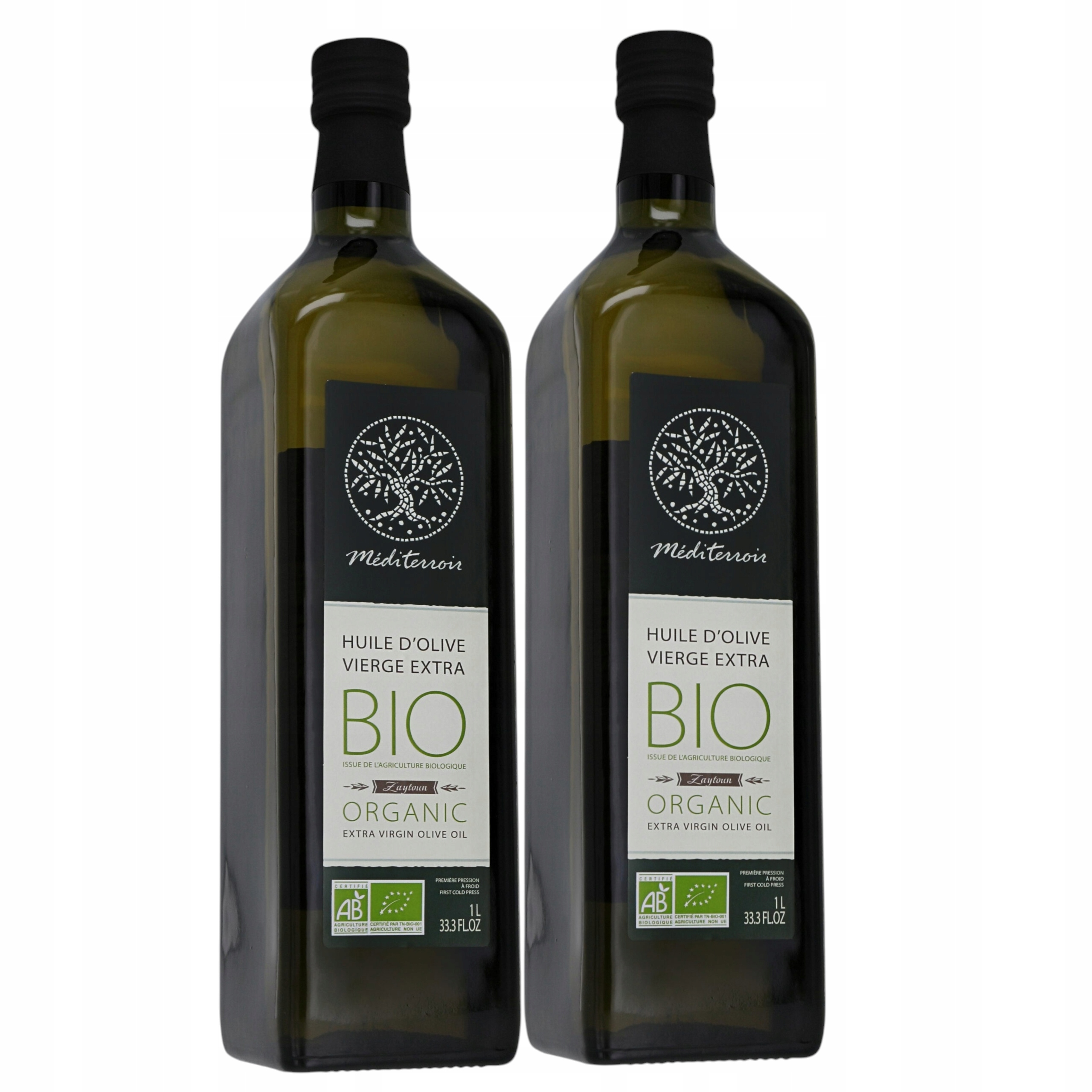 Zestaw 2 szt x butelka 1 L Bio Oliwa z oliwek extra virgin Méditerroir