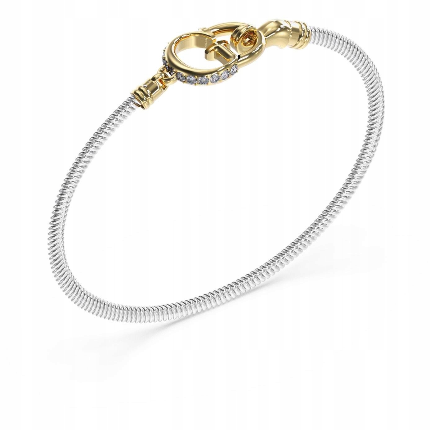 Dámský stříbrný náramek Guess zirkon 17 cm