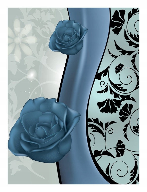 Fototapeta Modré růže vinylová jemnost klid 184x254 lepidlo