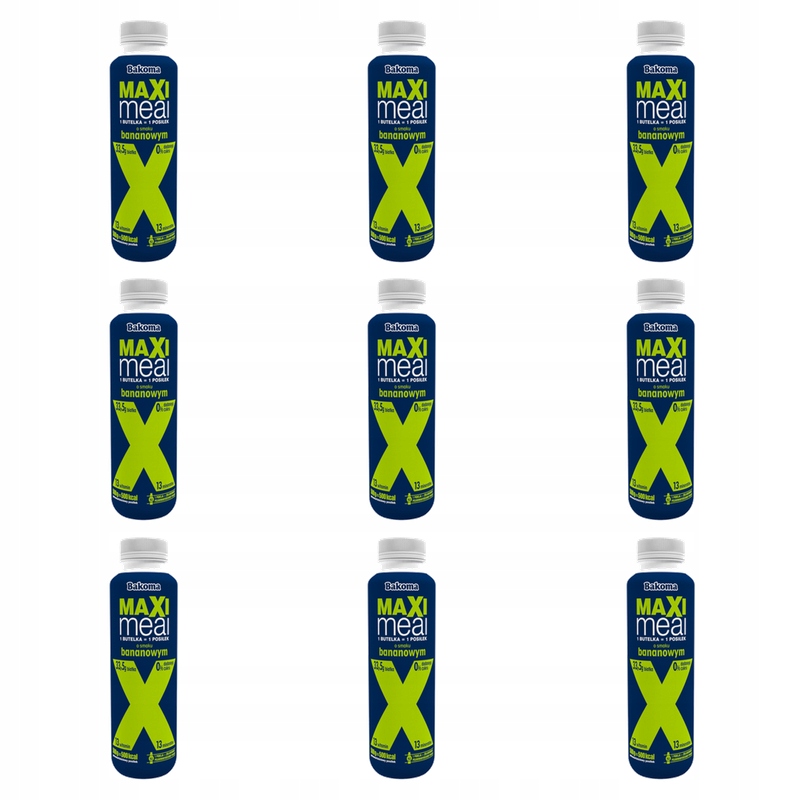 Bakoma Maxi Meal s banánovou příchutí 500 g X9