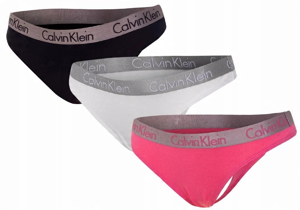 

Calvin Klein Majtki Stringi Damskie 3 Pary R: M