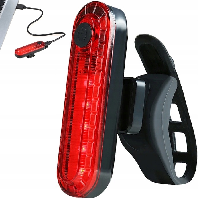 LAMPKA ROWEROWA TYLNA LED LAMPKI ROWEROWE USB OŚWIETLENIE AKUMULATOROWA