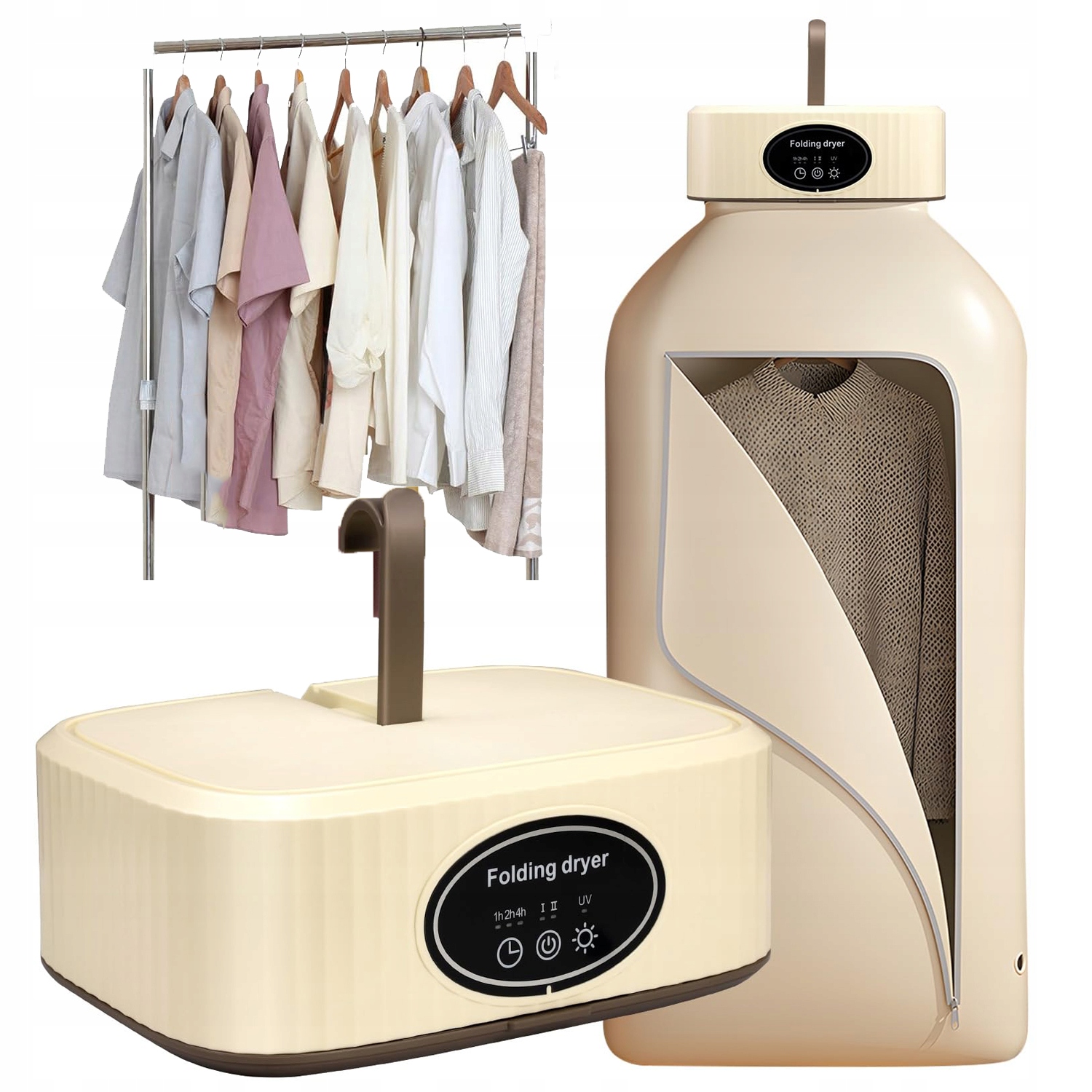 Levně Mini sušička prádla s Uv a tepelnou sterilizací, 3 funkce časovače