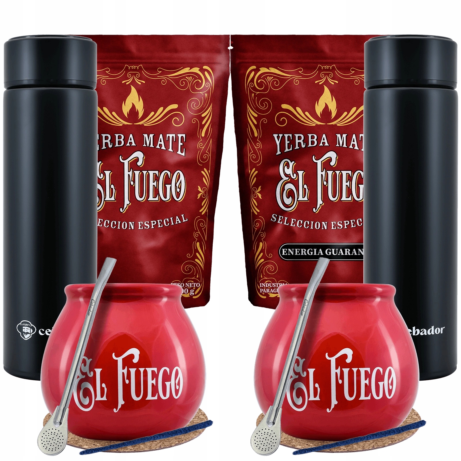 Zestaw Yerba Mate Dla Dwojga Termos Led, tykwa i bombilla 2x500g 1kg