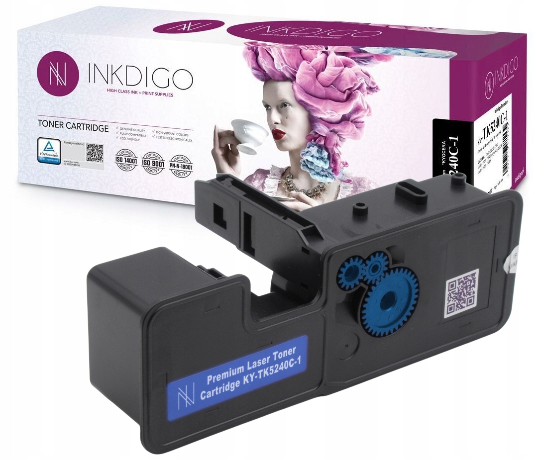 

Toner Inkdigo Tuv Do Kyocera M5526 TK-5240 Cyan