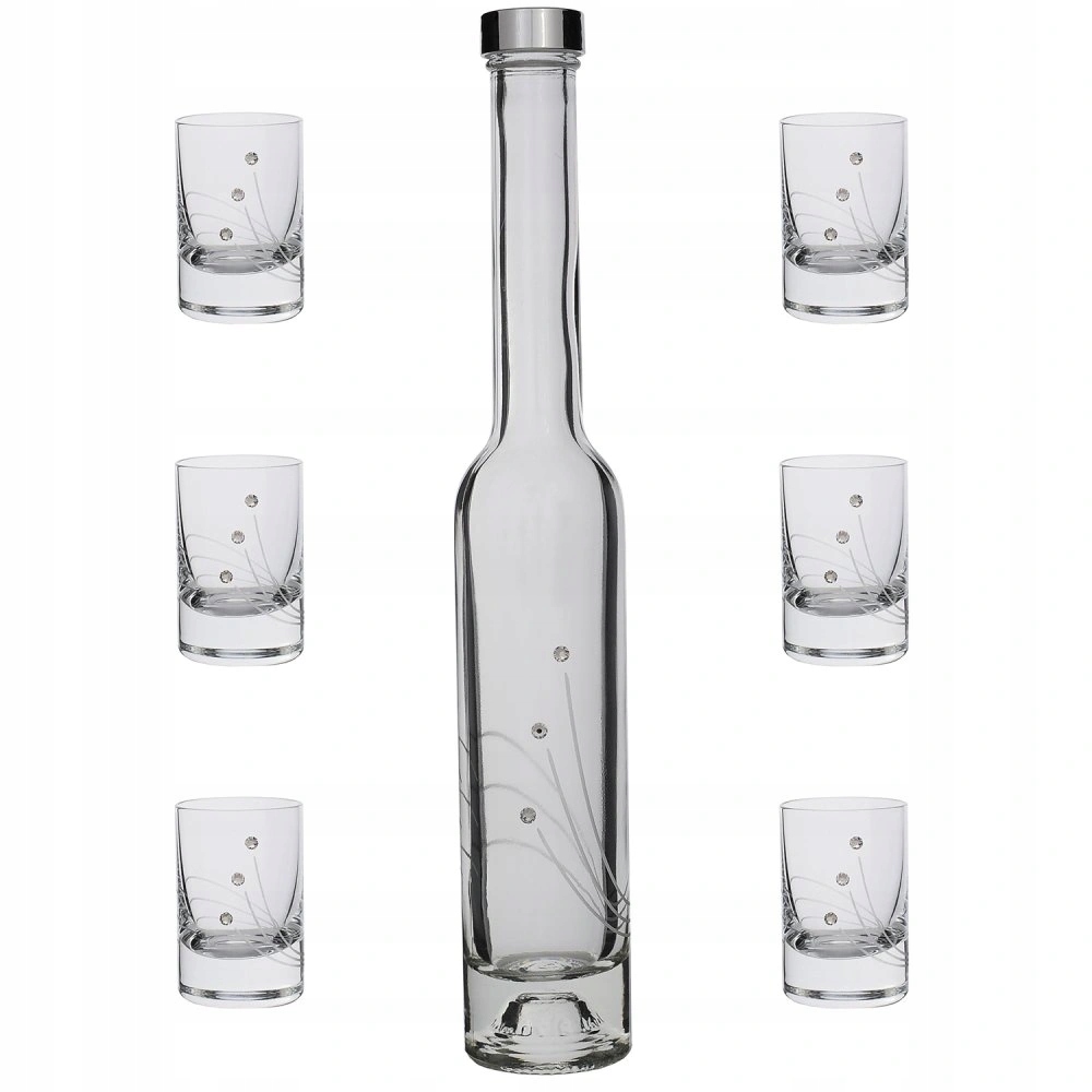 Sada šesti odlivek 30ml a lahve s krystaly Preciosa Linie