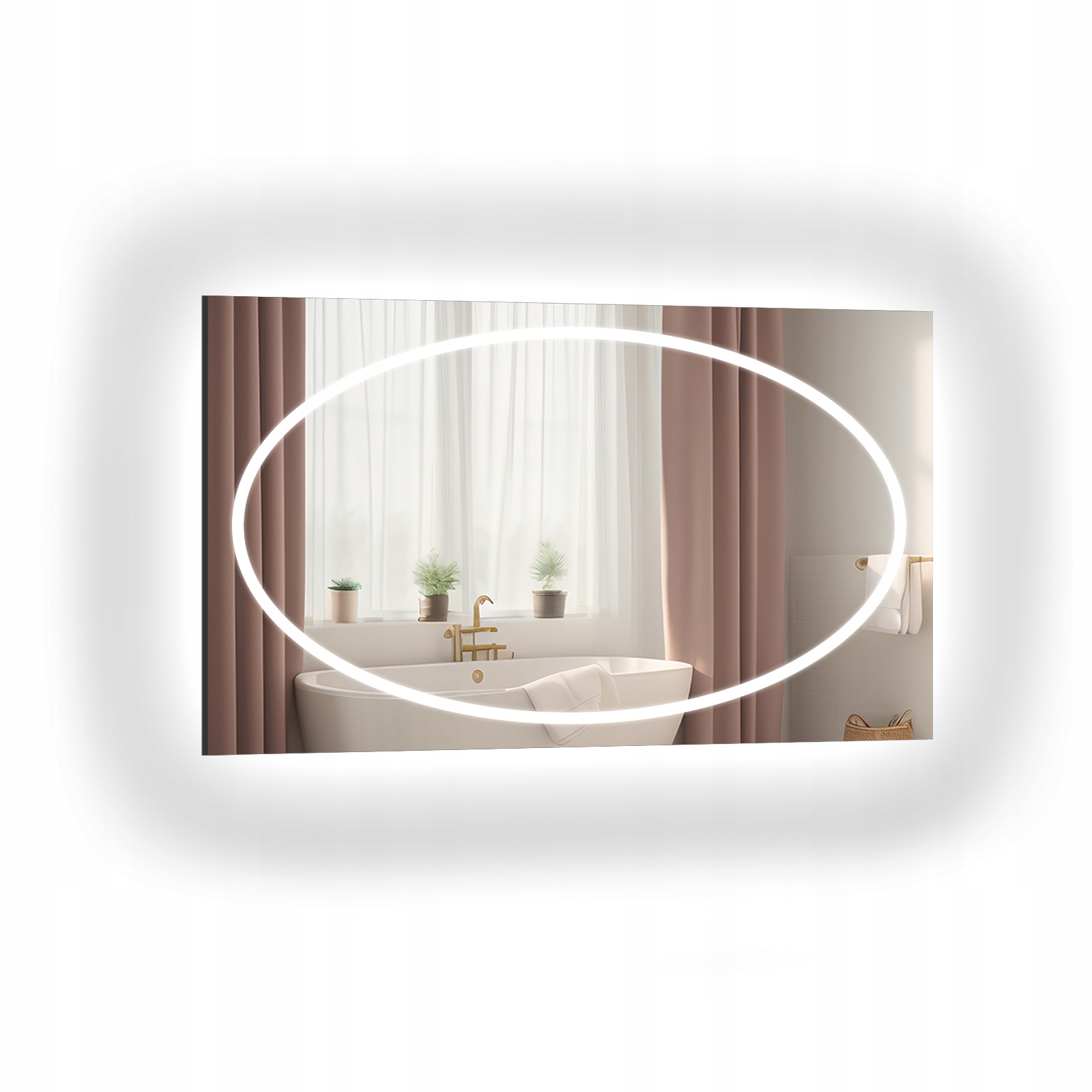 Zrcadlo Melisa pískované s Led podsvícením 60x120
