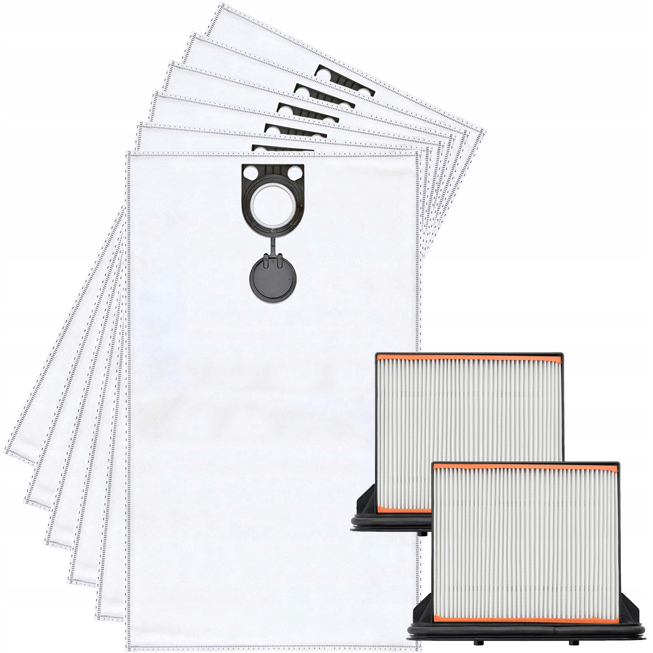 6x Worki Filtry do odkurzacza Bosch Gas 25 50 Metabo Asr 25 L Ac Asa 30 L