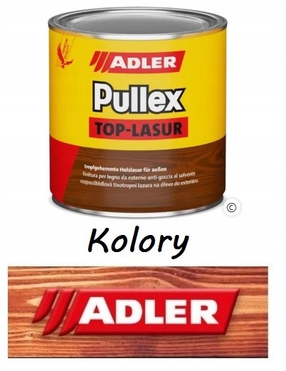 Adler Pullex Top Lasur Fasady, Balkony, Podbitki, Renowacja 0,75L