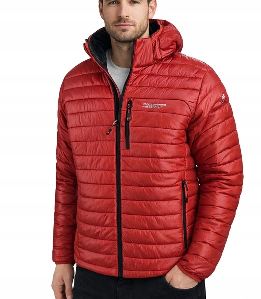 Pánská módní prošívaná bunda s odnímatelnou kapuce Agrafka XL