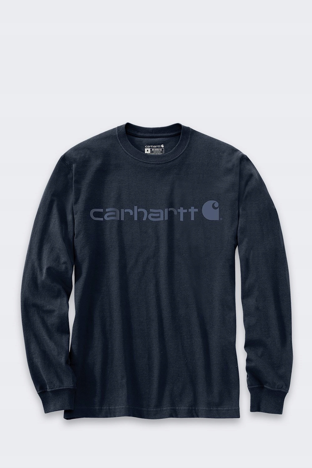 Tričko Carhartt Dearborn Relaxed Ls Logo Navydar