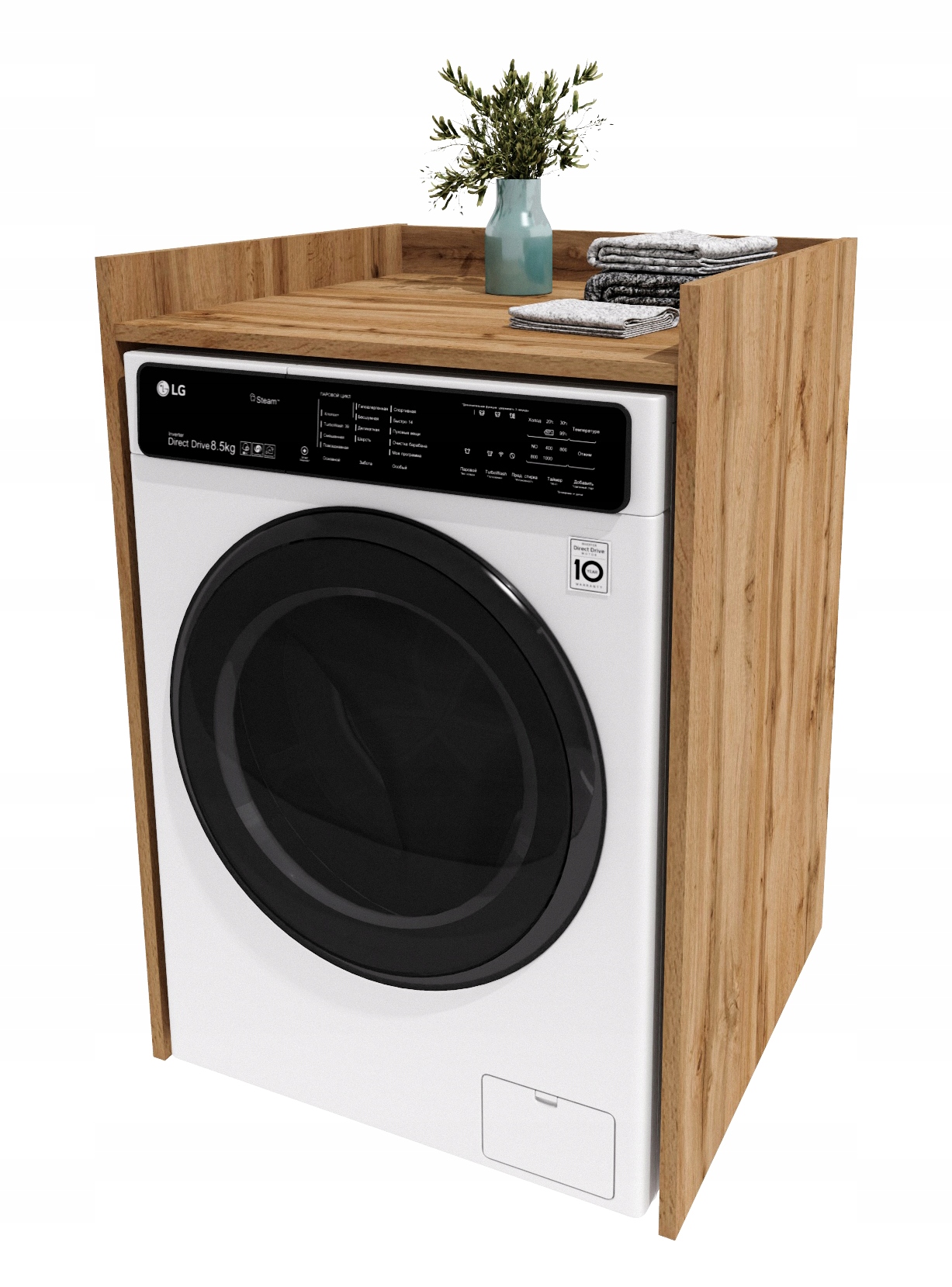 Skříňka na pračku Hl. 62 cm Dub Wotan, skříň na pračku 97x66x62 cm