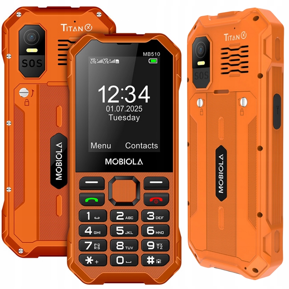 Mobilní Telefon Na Stavbu Telefonu Pro Seniory Zesílený Mobiola MB510 4G