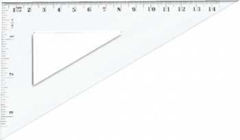 

Ekierka Tetis plastikowa 14,5 cm