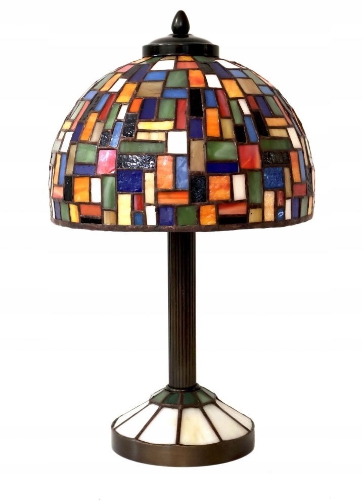 Nočná stolná vitrážová lampa Moza H-34 cm