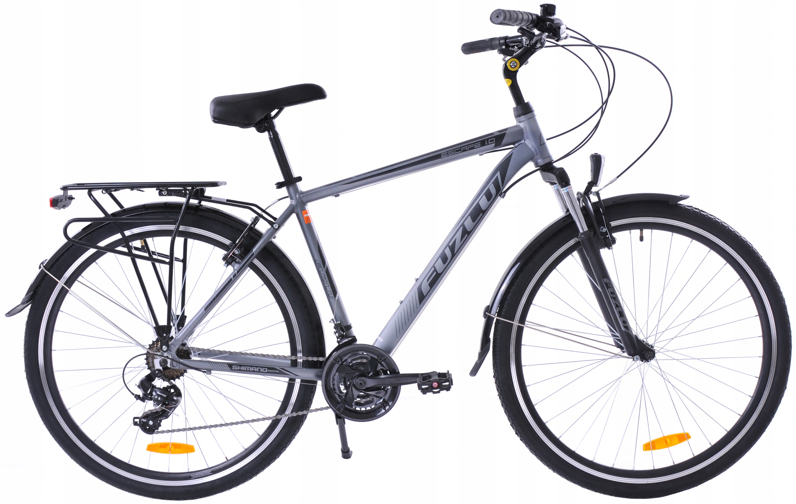 Rower trekkingowy 28 Fuzlu Escape 1.0 Men (20'') grafitowy/czarny mat