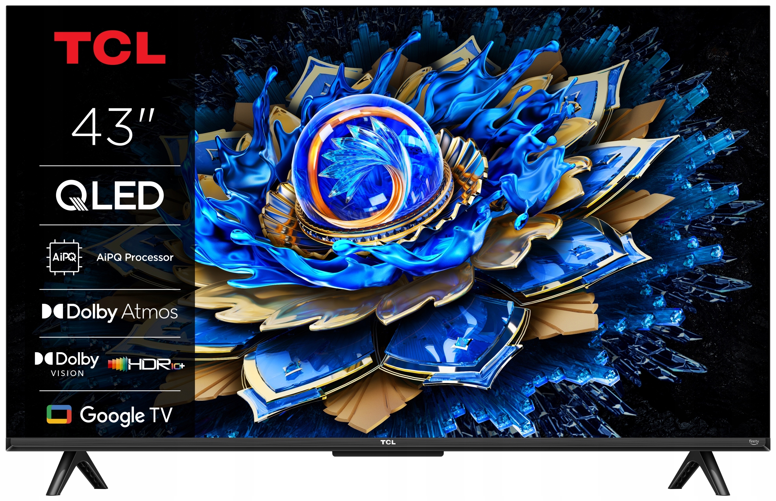 Televízor Tcl 43T69C 43" Qled 4K Uhd SmartTV GoogleTV WiFi Bluetooth