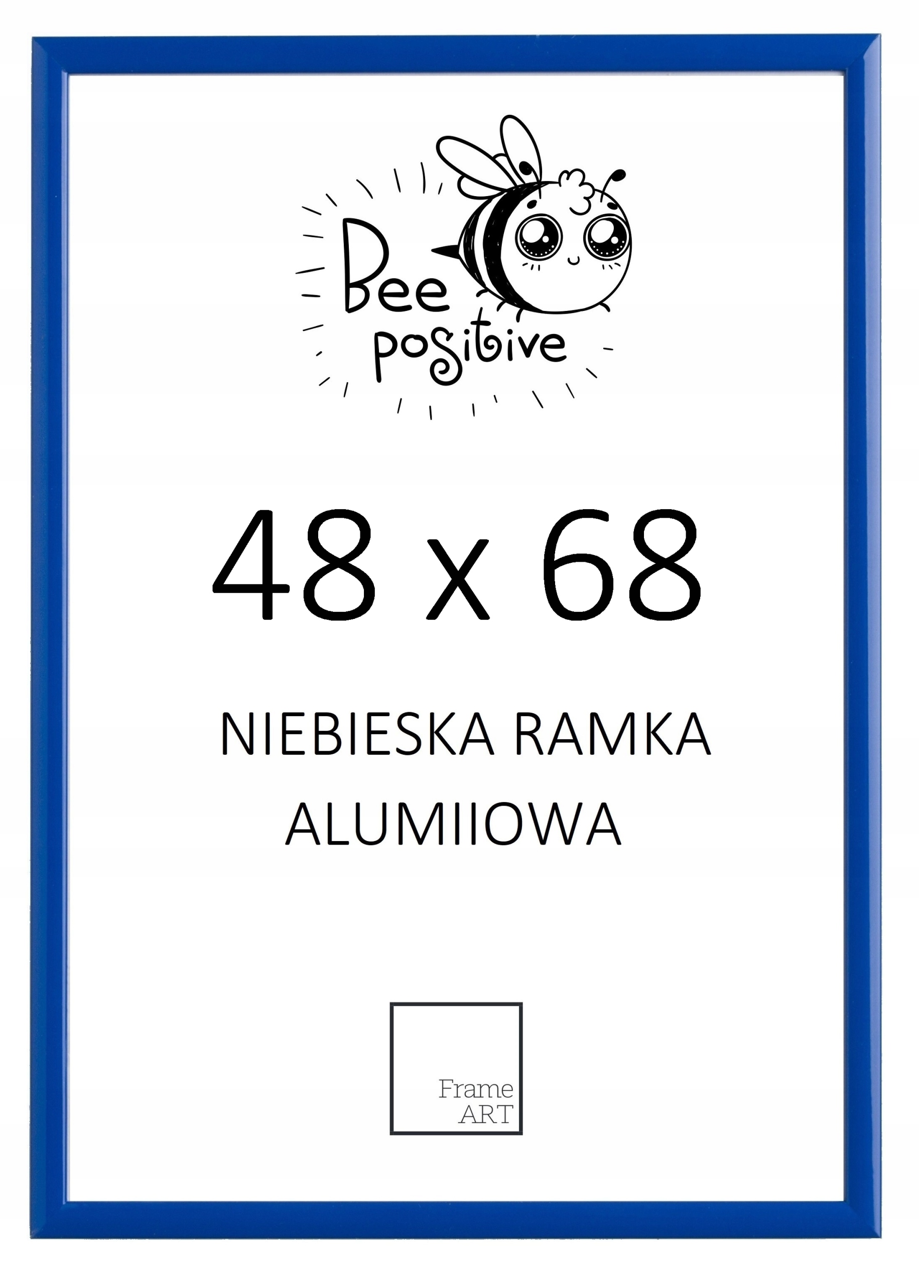 

Niebieska Rama Aluminiowa 48x68 Plakat 68x48 Puzzl