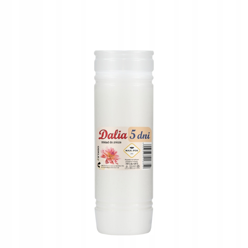 WKŁADY DO ZNICZY PARAFINOWE MAX-POL DALIA 5