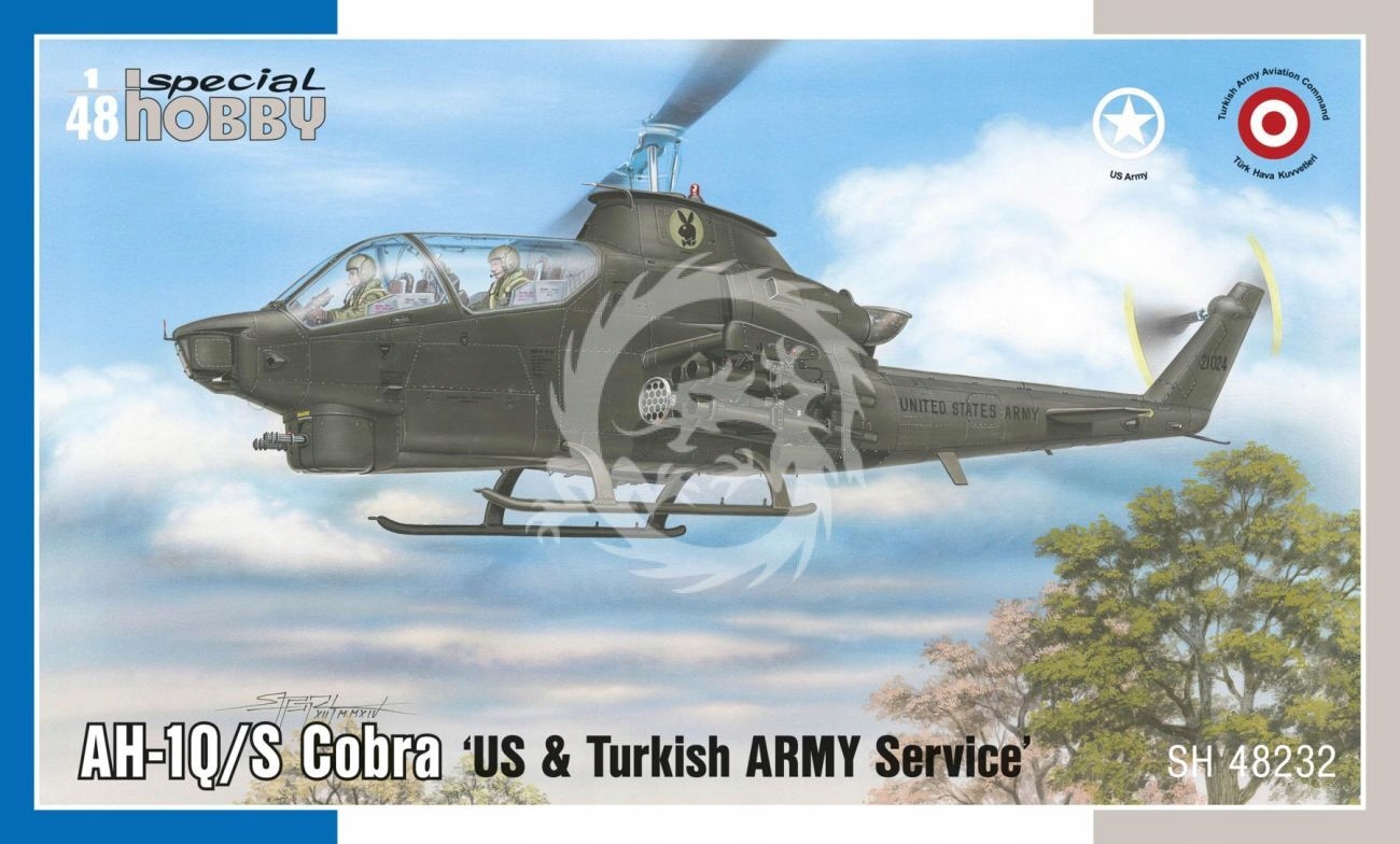 AH-1Q/S Cobra Us & Turkish Army Service Special Hobby SH48232 v měřítku 1/48