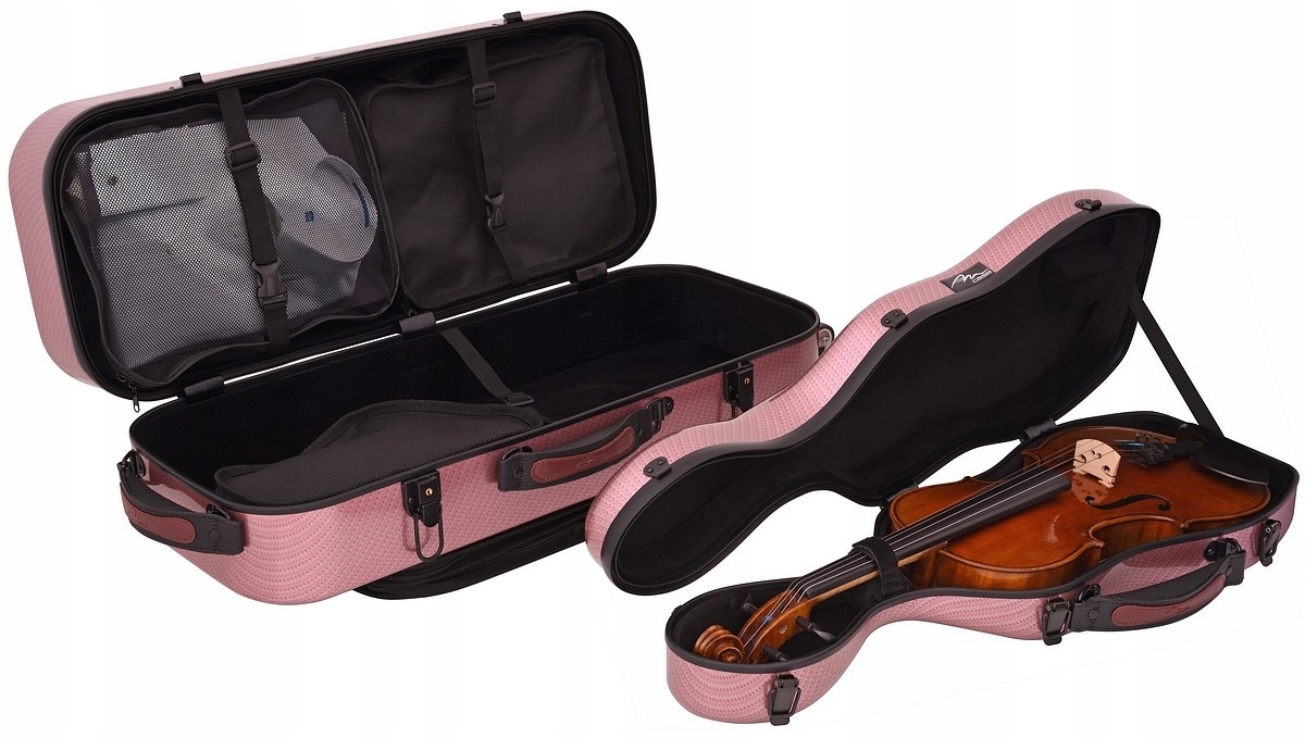 Fiberglassové houslové pouzdro Travel 4/4 M-case Červený Special