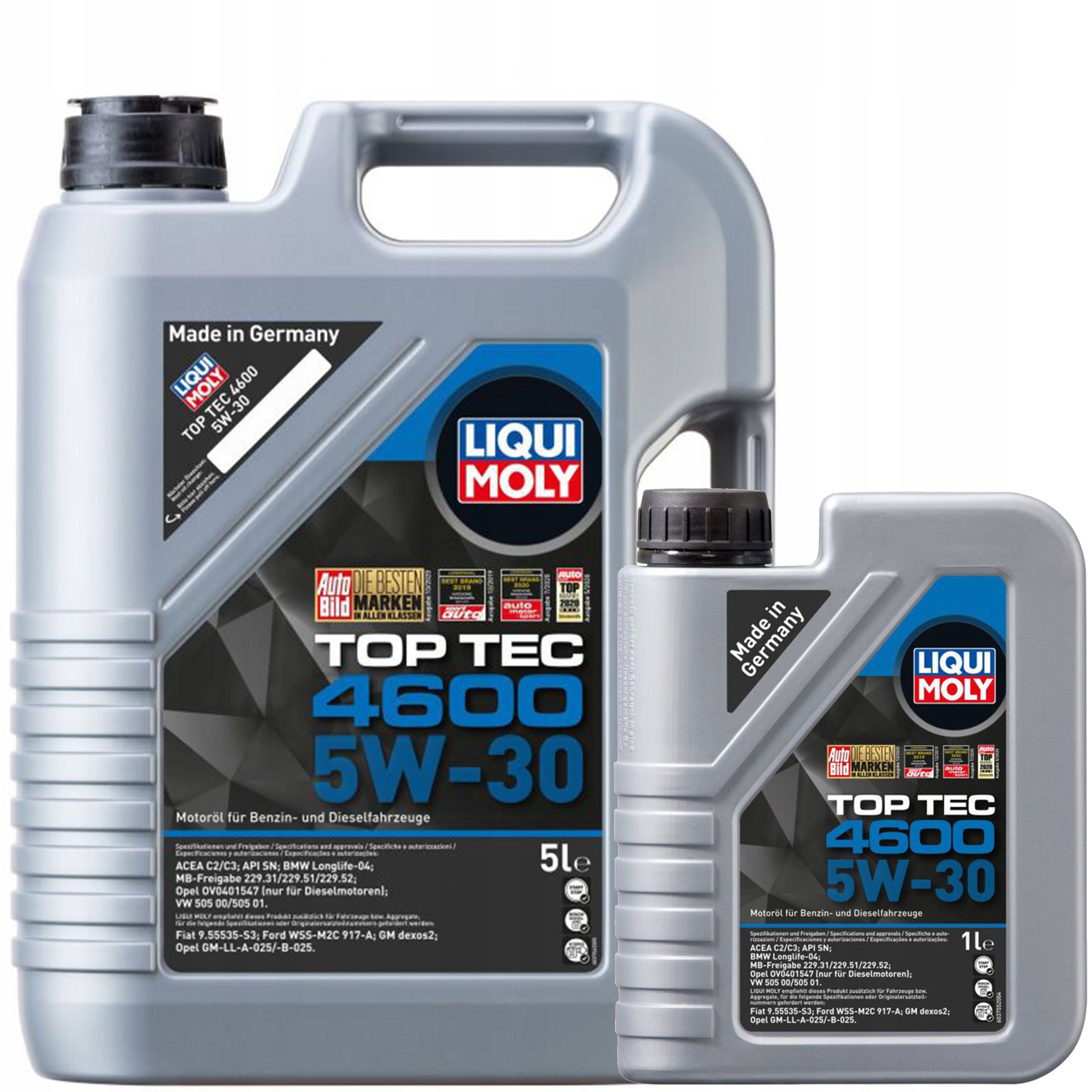 Liqui Moly Syntetický Olej Top Tec 460 5W-30 6L 2315 2316