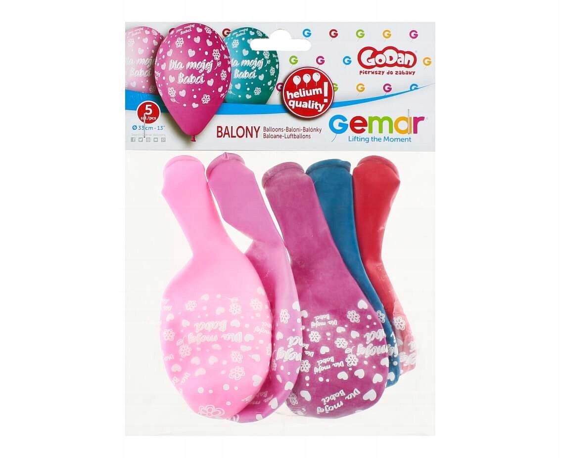 balon 5szt BABCIA 33cm gs120 — 4