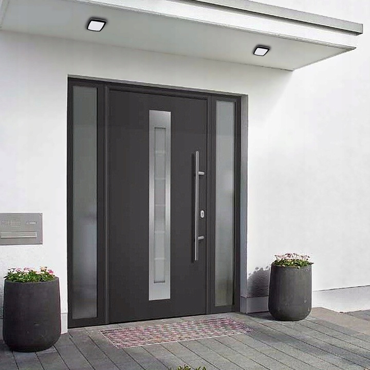 PLAFON DO LED LAMPA SUFITOWA ZEWNĘTRZNA 2xE27 ALU Kolor czarny