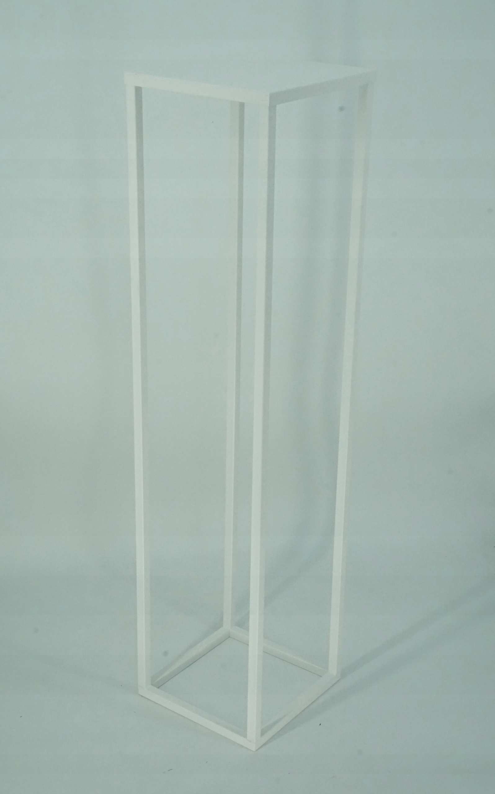 SIMPLE-16 Držák Na Květináč 100 cm kovový, bílý, 1-úrovňový