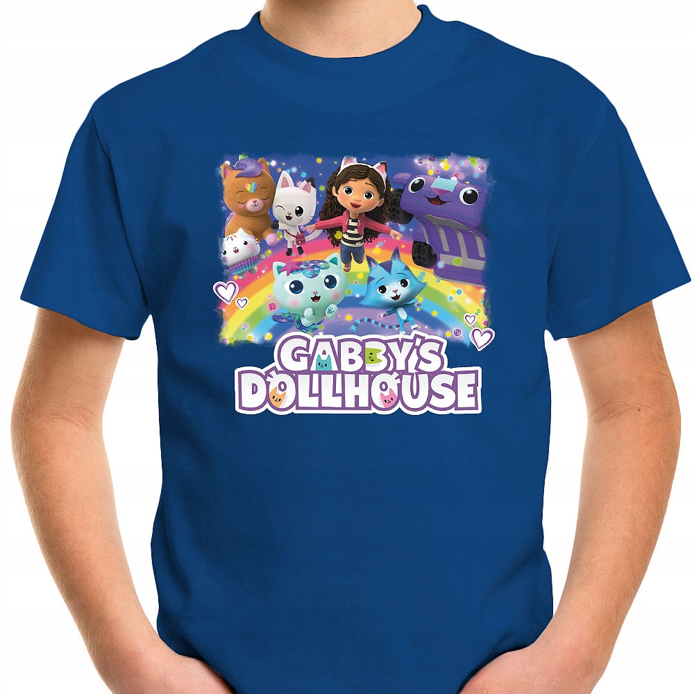 T-SHIRT KOSZULKA DLA DZIECKA KOCI DOMEK GABI 164 SUPER JAKOŚĆ