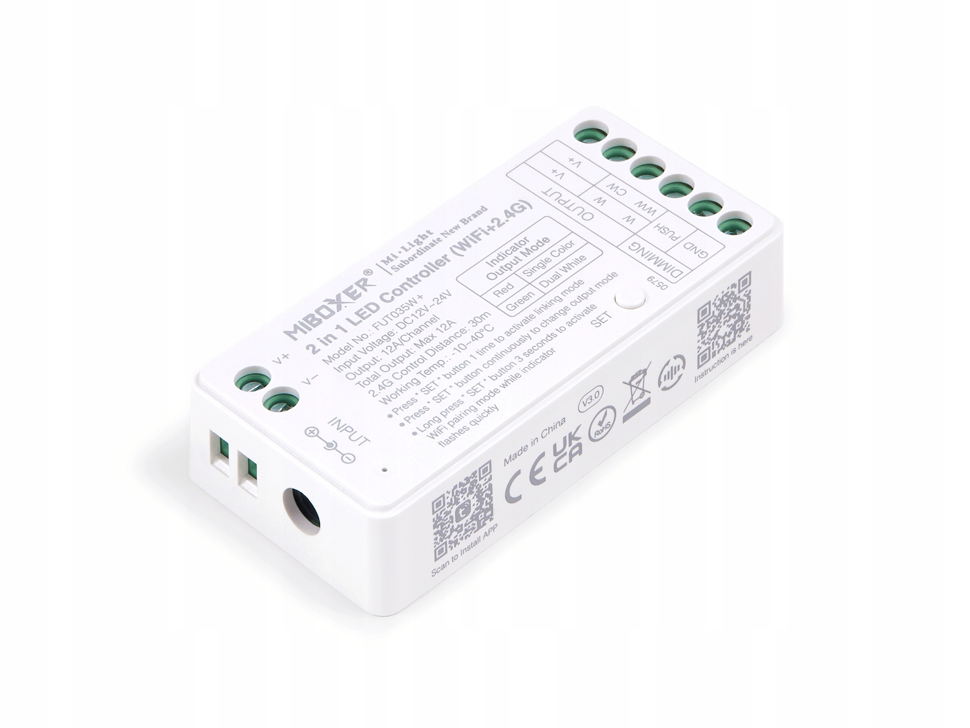 Mi-light Led Kontroler 2v1 FUT035W+ 2.4GHz Wifi Pro Led Pásky Mono A Cct
