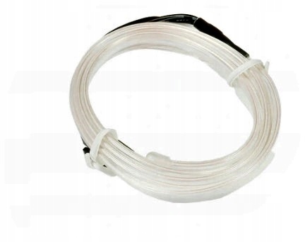 

1M Światłowód El Wire Neon pasek Led Biały