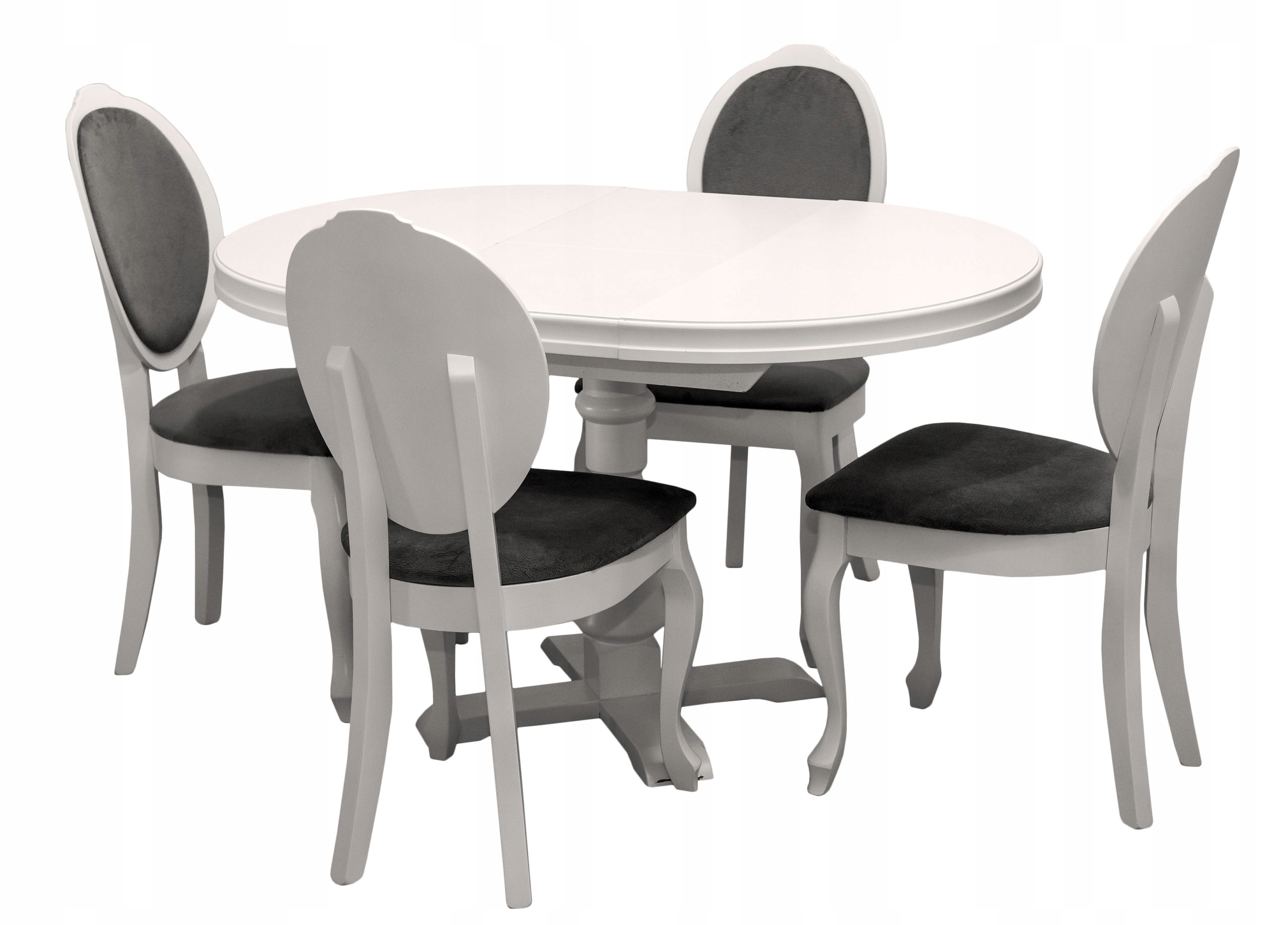 Zestaw mebli: Stół okrągły Cezary + 4x Krzesło Kształt blatu okrągły