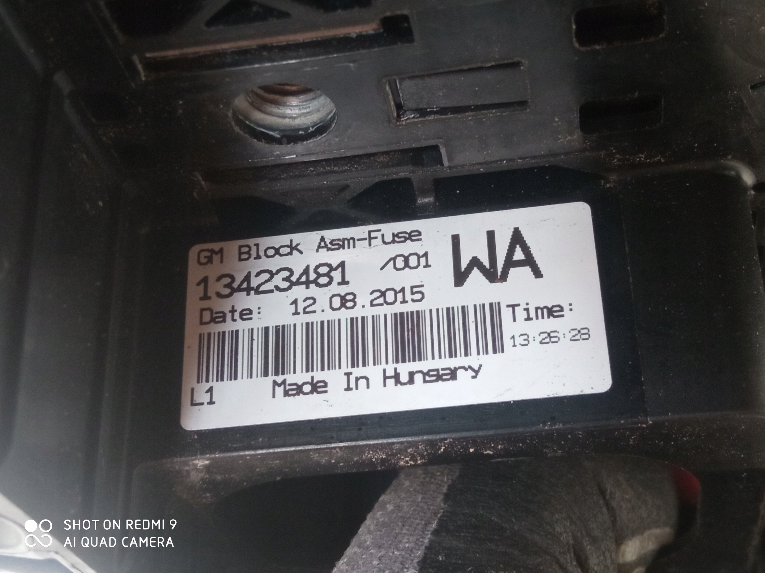 OPEL ADAM Klemme plus 13423481