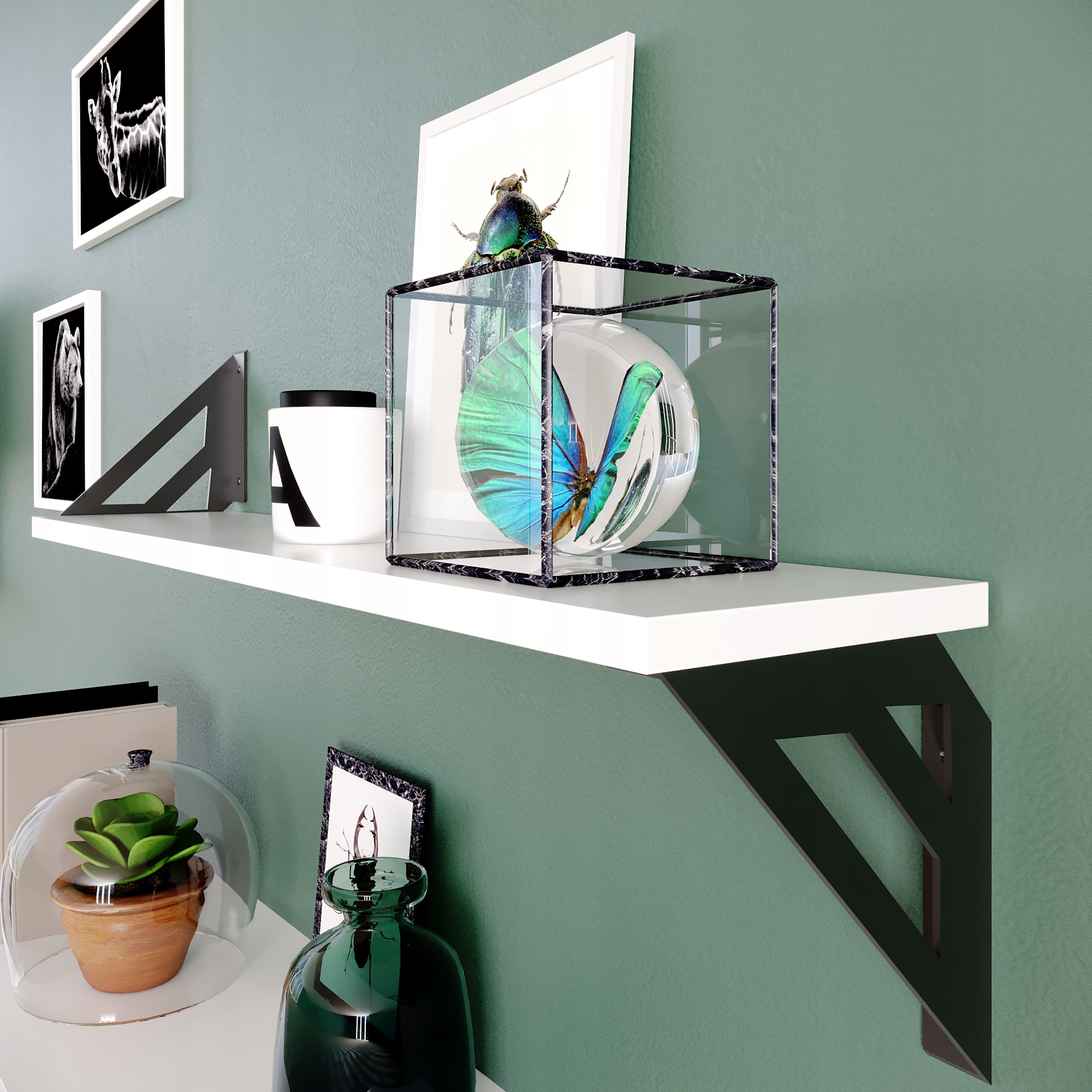 WSPORNIK PÓŁKI PODPÓRKA UCHWYT P3 Szerokość 27 mm