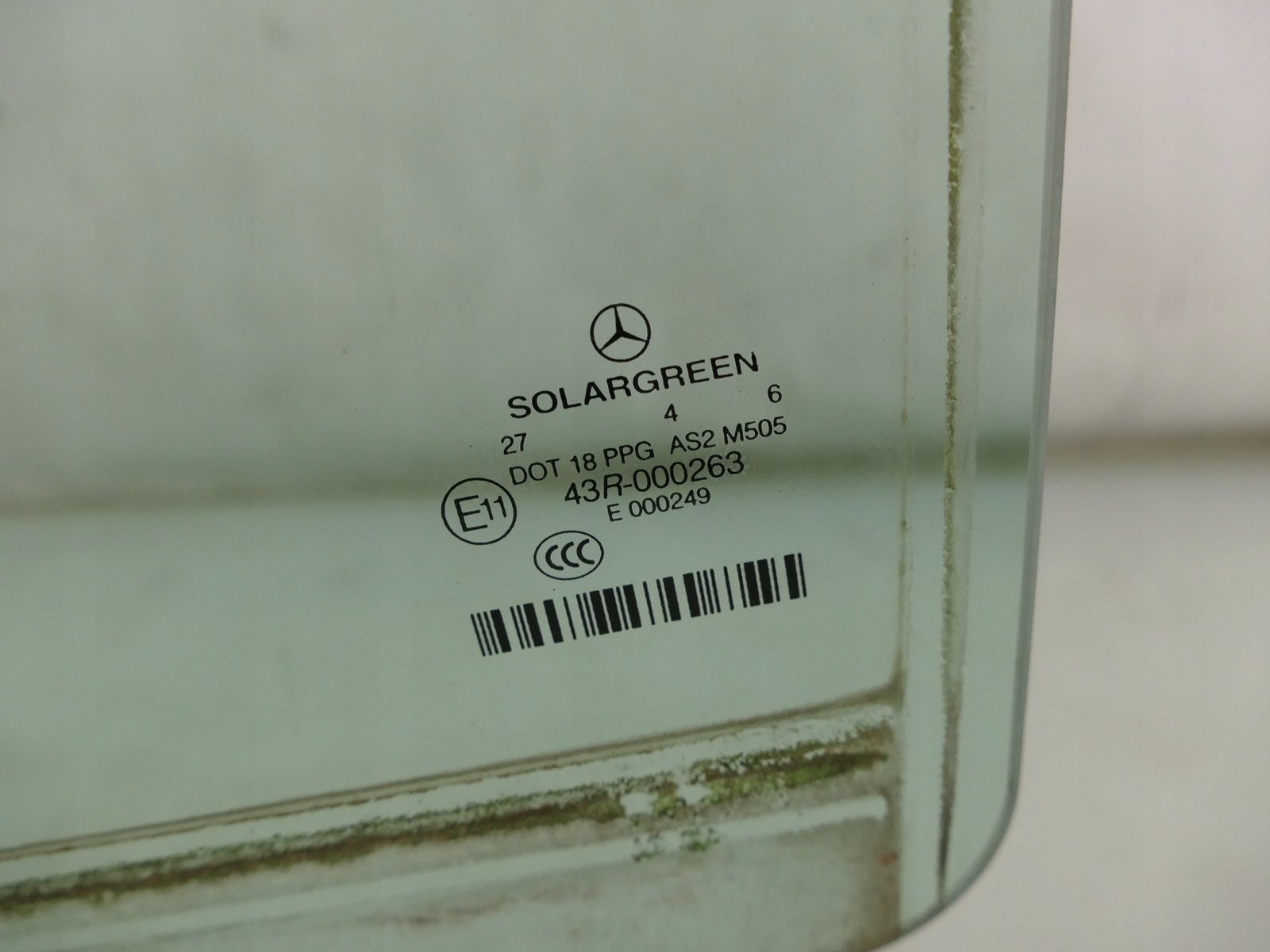 MERCEDES S W221 LONG window door left rear part rear